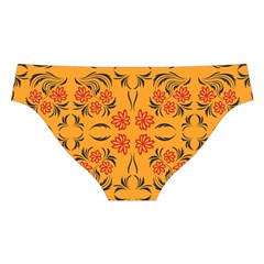 Floral folk damask pattern  Cross Back Hipster Bikini Set from ArtsNow.com Back Under