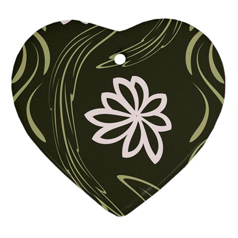 Folk flowers print Floral pattern Ethnic art Ornament (Heart) from ArtsNow.com Front