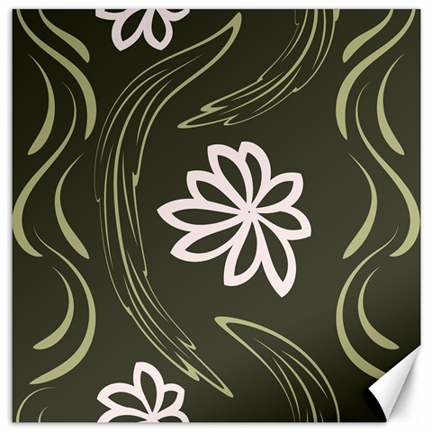 Folk flowers print Floral pattern Ethnic art Canvas 20  x 20  from ArtsNow.com 19 x19.27  Canvas - 1