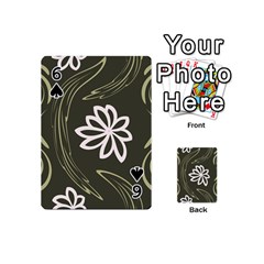 Folk flowers print Floral pattern Ethnic art Playing Cards 54 Designs (Mini) from ArtsNow.com Front - Spade6