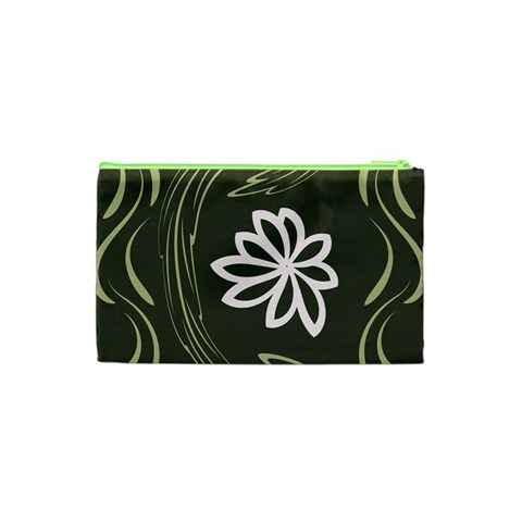 Folk flowers print Floral pattern Ethnic art Cosmetic Bag (XS) from ArtsNow.com Back