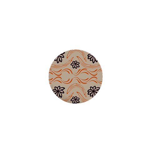 Folk flowers print Floral pattern Ethnic art 1  Mini Buttons from ArtsNow.com Front