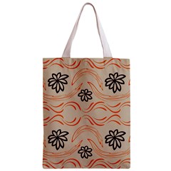 Folk flowers print Floral pattern Ethnic art Zipper Classic Tote Bag from ArtsNow.com Front