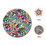 Floral Playing Cards Single Design (Round)