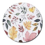 Flowers Pattern Round Mousepads