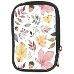 Flowers Pattern Compact Camera Leather Case