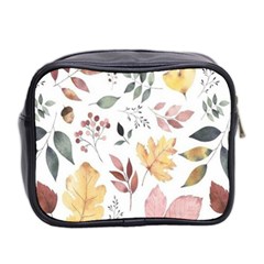 Flowers Pattern Mini Toiletries Bag (Two Sides) from ArtsNow.com Back