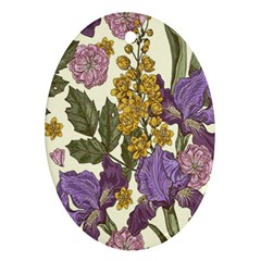Spring Floral Oval Ornament (Two Sides) from ArtsNow.com Back