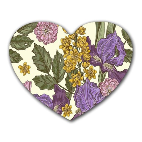 Spring Floral Heart Mousepads from ArtsNow.com Front