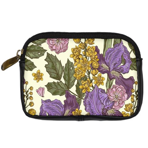 Spring Floral Digital Camera Leather Case from ArtsNow.com Front