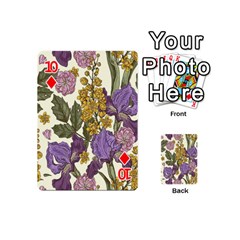 Spring Floral Playing Cards 54 Designs (Mini) from ArtsNow.com Front - Diamond10
