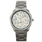 Floral Sport Metal Watch