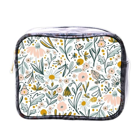 Floral Mini Toiletries Bag (One Side) from ArtsNow.com Front