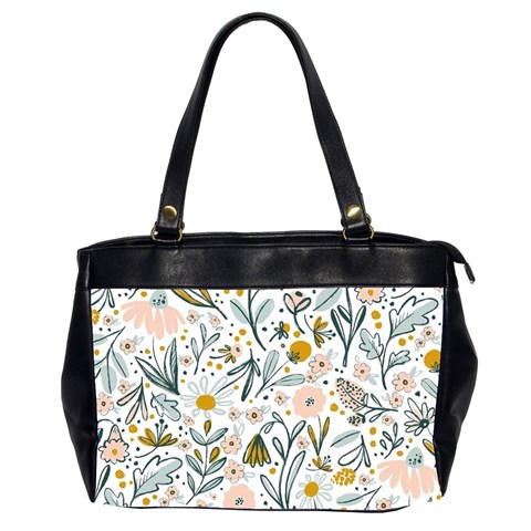 Floral Oversize Office Handbag (2 Sides) from ArtsNow.com Front