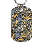 Floral Dog Tag (One Side)