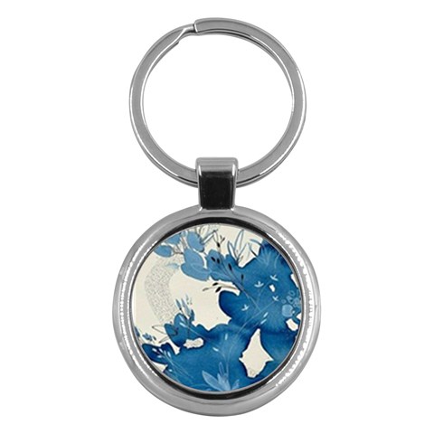 Floral Key Chain (Round) from ArtsNow.com Front