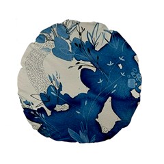 Floral Standard 15  Premium Flano Round Cushions from ArtsNow.com Back