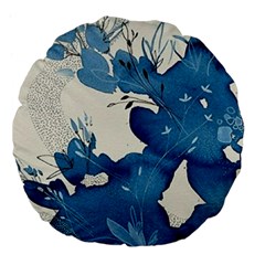 Floral Large 18  Premium Flano Round Cushions from ArtsNow.com Back