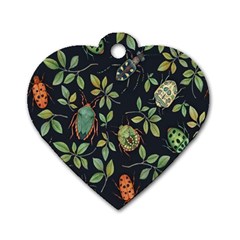 Nature With Bugs Dog Tag Heart (Two Sides) from ArtsNow.com Front