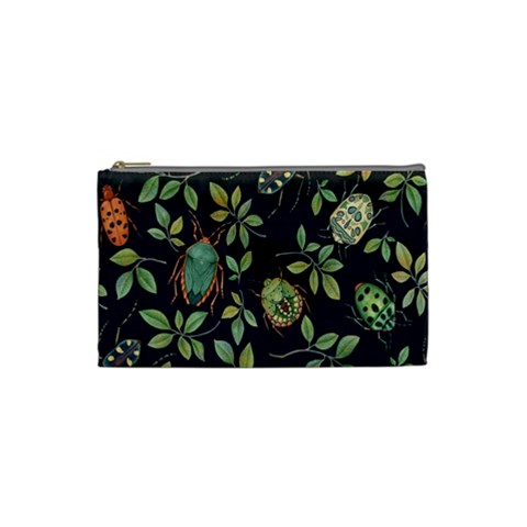 Nature With Bugs Cosmetic Bag (Small) from ArtsNow.com Front