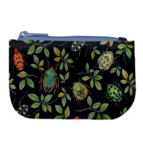Nature With Bugs Large Coin Purse from ArtsNow.com Front