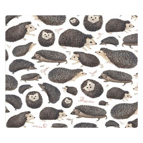 Hedgehog Double Sided Flano Blanket (Small)  from ArtsNow.com 50 x40  Blanket Front