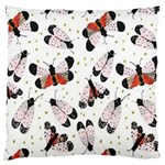 Butterfly Large Flano Cushion Case (Two Sides)