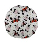 Butterfly Standard 15  Premium Flano Round Cushions