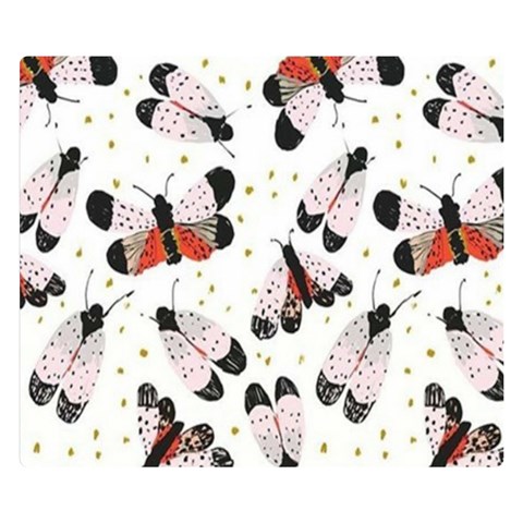 Butterfly Double Sided Flano Blanket (Small)  from ArtsNow.com 50 x40  Blanket Front