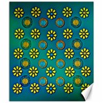 Yellow And Blue Proud Blooming Flowers Canvas 20  x 24 