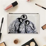 3 Penguin Chicks  Cosmetic Bag (Medium)