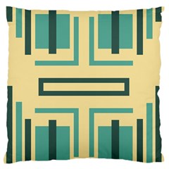 Abstract pattern geometric backgrounds   Large Flano Cushion Case (Two Sides) from ArtsNow.com Front