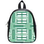 Abstract pattern geometric backgrounds   School Bag (Small)