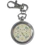 Floral folk damask pattern Fantasy flowers  Key Chain Watches