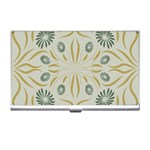 Floral folk damask pattern Fantasy flowers  Business Card Holder