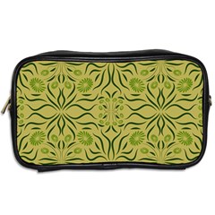 Floral folk damask pattern Fantasy flowers  Toiletries Bag (Two Sides) from ArtsNow.com Back