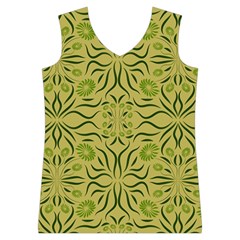 Floral folk damask pattern Fantasy flowers  Women s Basketball Tank Top from ArtsNow.com Front