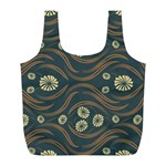 Folk flowers print Floral pattern Ethnic art Full Print Recycle Bag (L)