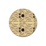 Folk flowers print Floral pattern Ethnic art Magnet 3  (Round)