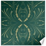 Floral folk damask pattern Fantasy flowers  Canvas 20  x 20 