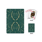 Floral folk damask pattern Fantasy flowers  Playing Cards Single Design (Mini)