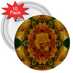 Tropical Spring Rose Flowers In A Good Mood Decorative 3  Buttons (10 pack) 
