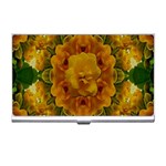 Tropical Spring Rose Flowers In A Good Mood Decorative Business Card Holder