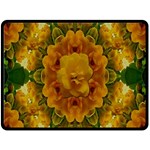 Tropical Spring Rose Flowers In A Good Mood Decorative Double Sided Fleece Blanket (Large) 