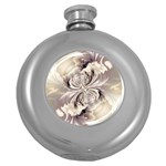 Fractal Feathers Round Hip Flask (5 oz)