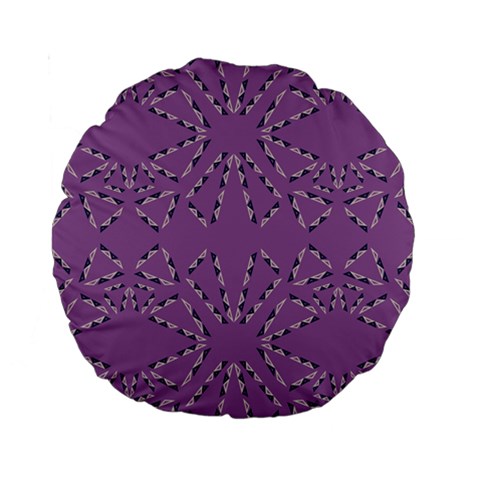 Abstract pattern geometric backgrounds   Standard 15  Premium Round Cushions from ArtsNow.com Front