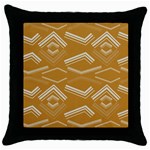 Abstract geometric design    Throw Pillow Case (Black)