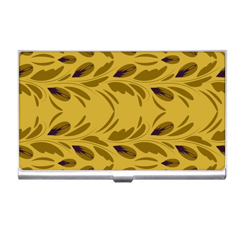 Folk flowers print Floral pattern Ethnic art Business Card Holder from ArtsNow.com Front