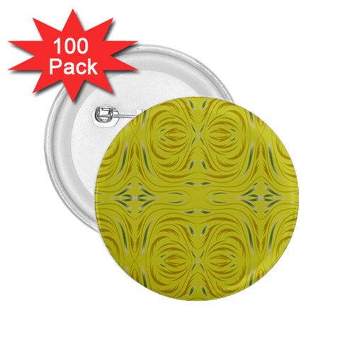 Folk flowers print Floral pattern Ethnic art 2.25  Buttons (100 pack)  from ArtsNow.com Front