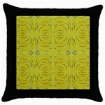 Folk flowers print Floral pattern Ethnic art Throw Pillow Case (Black)